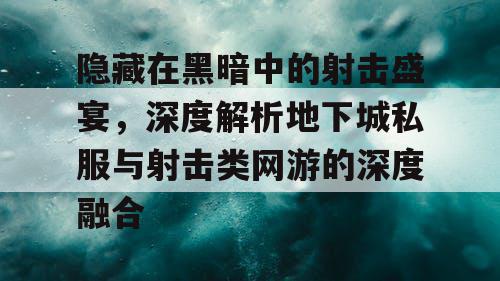 隐藏在黑暗中的射击盛宴，深度解析地下城私服与射击类网游的深度融合