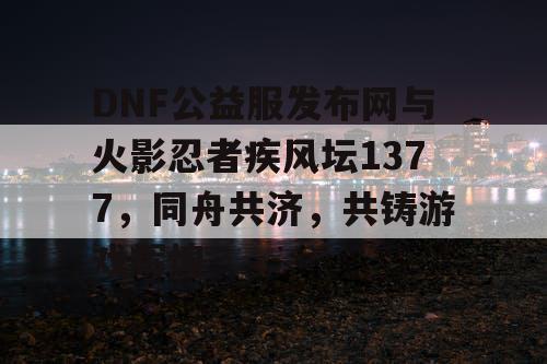 DNF公益服发布网与火影忍者疾风坛1377，同舟共济，共铸游戏辉煌