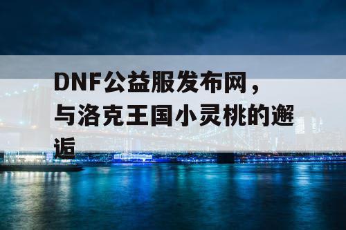 DNF公益服发布网，与洛克王国小灵桃的邂逅