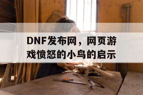 DNF发布网，网页游戏愤怒的小鸟的启示