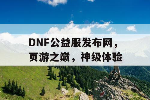 DNF公益服发布网，页游之巅，神级体验